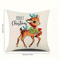 Christmas Pillowcase for Sofa Living Room & Outdoor Camping