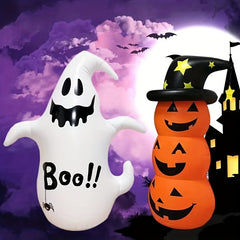 Inflatable Halloween Punching Bag Pumpkin & Ghost Decoration