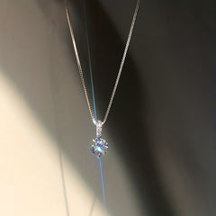 Zircon Water Drop Pendant Clavicle Chain Necklace for Women