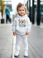 OERYUI Kids 2pcs Christmas Socks Print Hoodies Pants Set