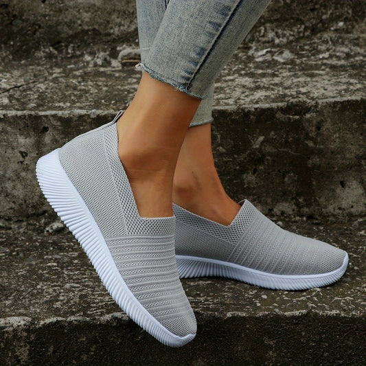 Women's Lightweight Slip On Sock Shoes Breathable Low Top Casual Outdoor Runing
