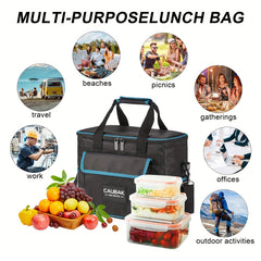 18L Insulated Lunch Bag Leakproof Cooler Tote with Adjustable Shoulder