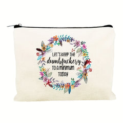 Funny Canvas Cosmetic Bag Makeup Bags Travel Bag Birthday Gifts