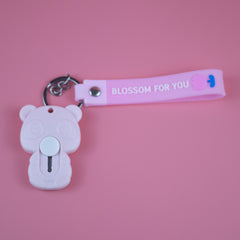 Mini Flower Graphics Bear Keychain Utility Knife for DIY Cutting
