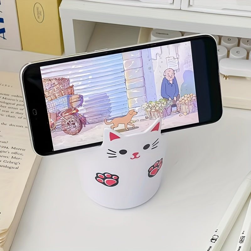 Desktop Pen Holder Cartoon Large capacity Student Makeup Storage Box