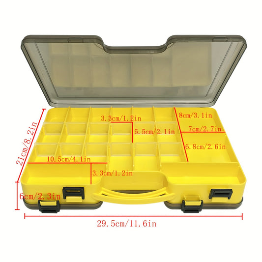 Yellow Tool Box Parts Organizer Box