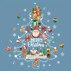 Christmas Glass Stickers - Tree Old Man Snowflake for Home Window