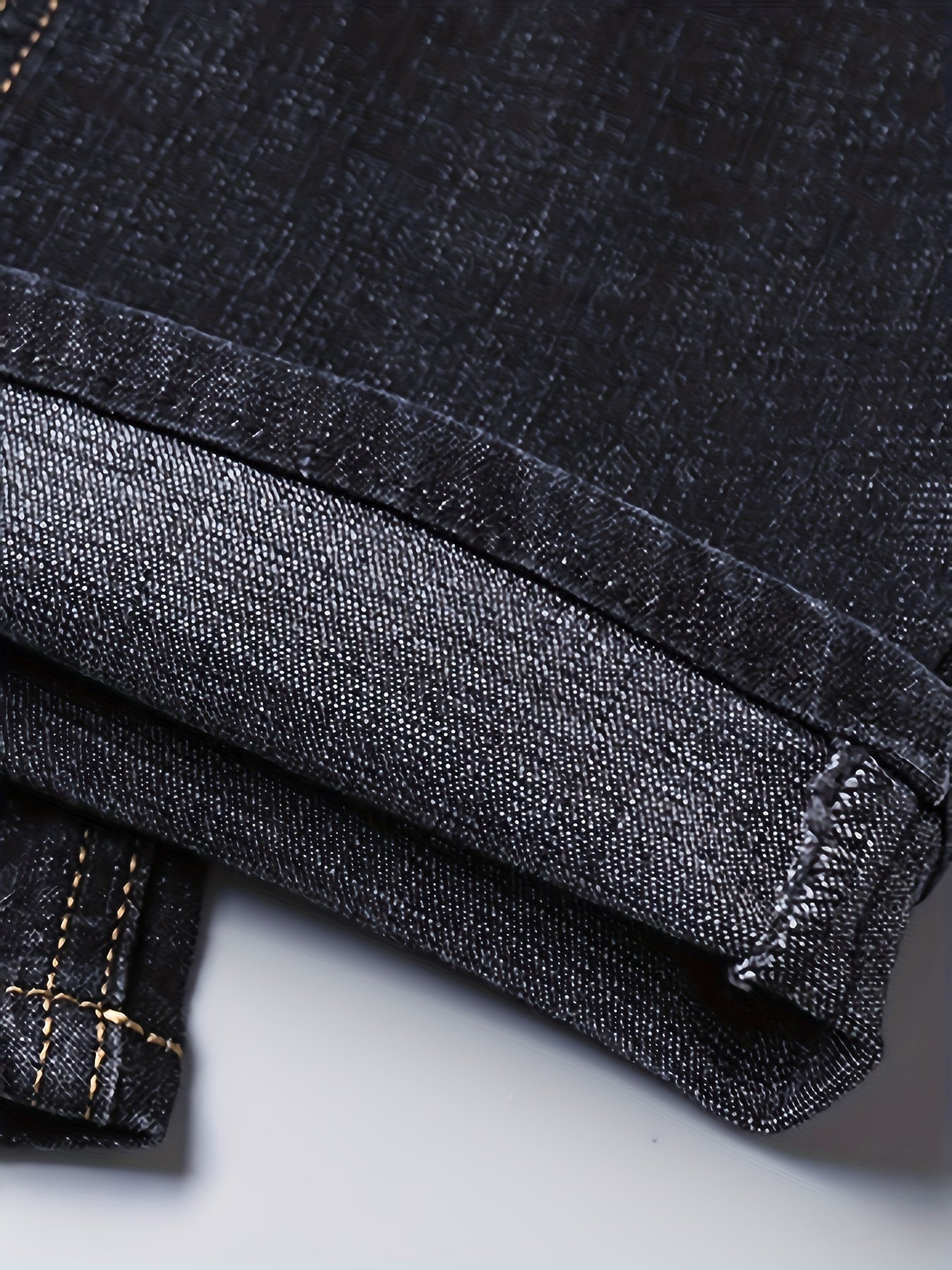 Men's Regular Straight Leg Jeans Semi-formal Stretch Denim Pants