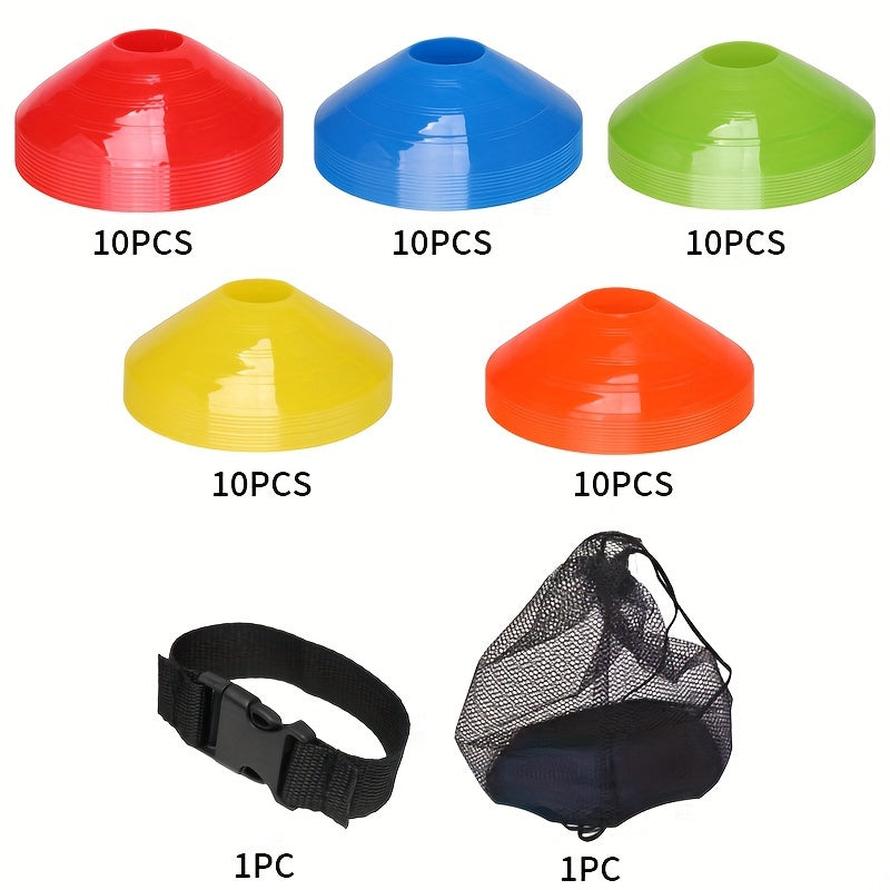 Thickened Football Training Equipment Agility Markers 50pcs