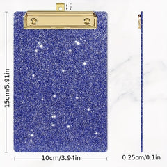 Glitter Acrylic Clipboard for Office School Use