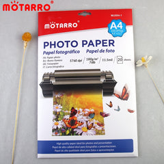 High Density Photo Paper Inkjet Printing 20 Sheets 8.3x11.7in