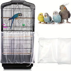 Nylon Mesh Bird Cage Cover Protects Birds from Predators and Sunlight