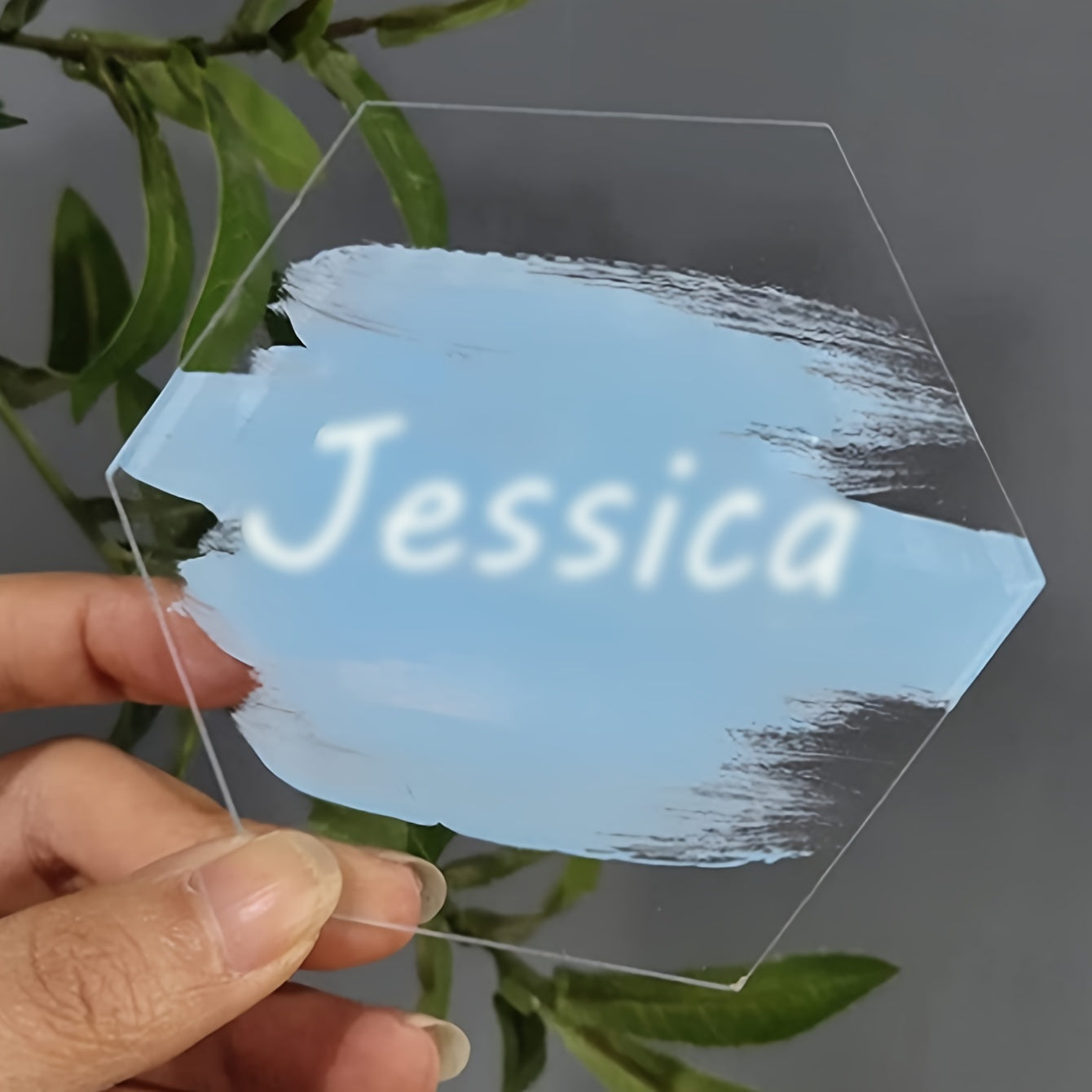 3pcs Acrylic Graffiti Drawing Board Set - Transparent Hexagonal