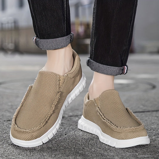 Men's Slip On Canvas Shoes for Walking Jogging