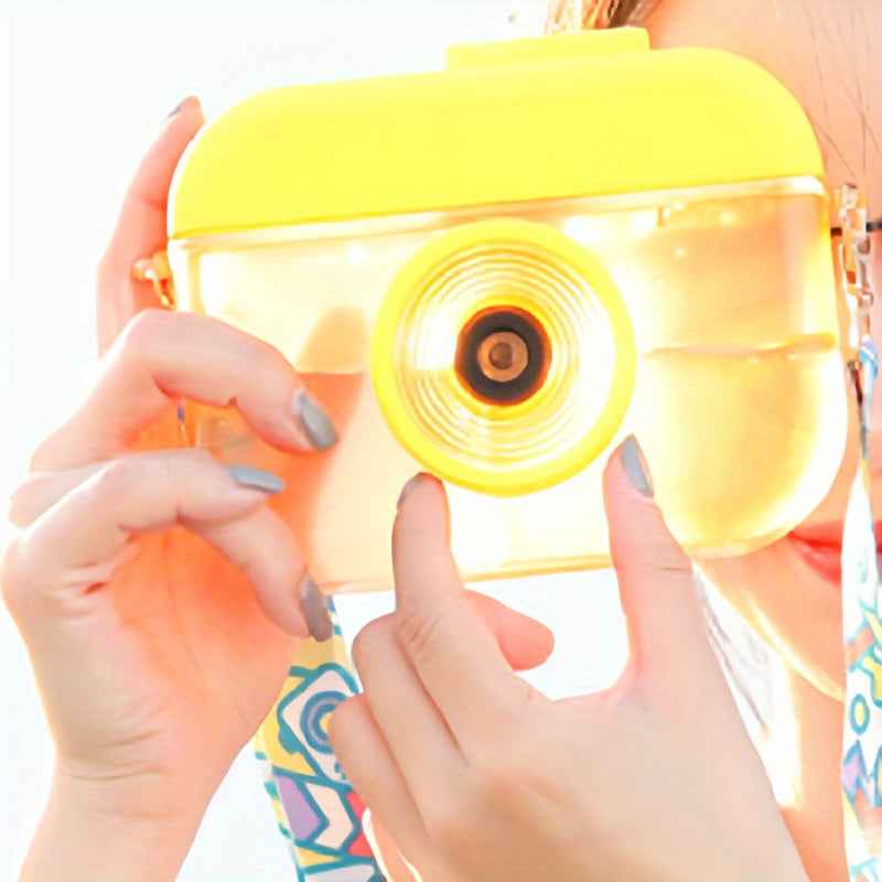 400ml Camera Cup Portable Plastic Water Bottle
