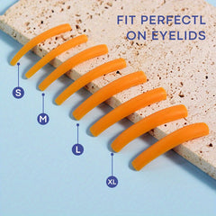 4 Pairs Orange Lash Lift Pads Eyelash Perm Rods Lash Lifting Silicone