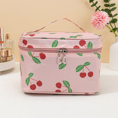 Portable Makeup Storage Bag with Mesh Pocket Waterproof