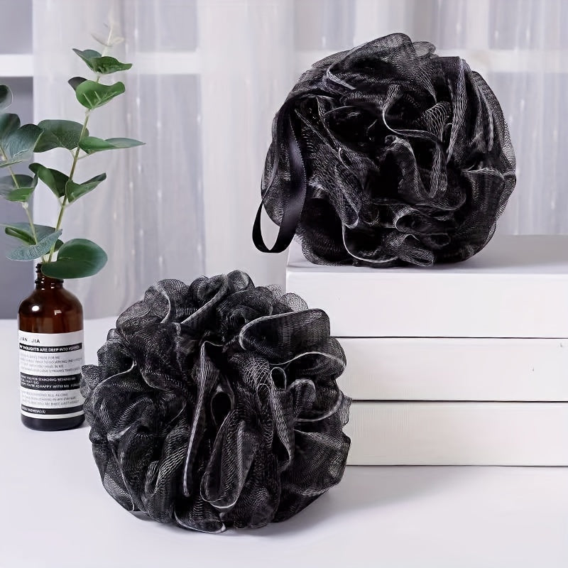 Bamboo Charcoal Bath Ball Mesh Sponge Shower Ball for Soft Skin