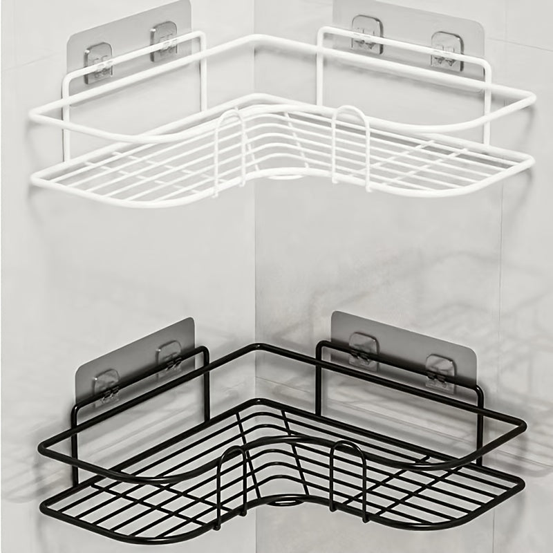 Bathroom Punch Corner Wall Hanging Rack 14 17inch 10 24inch