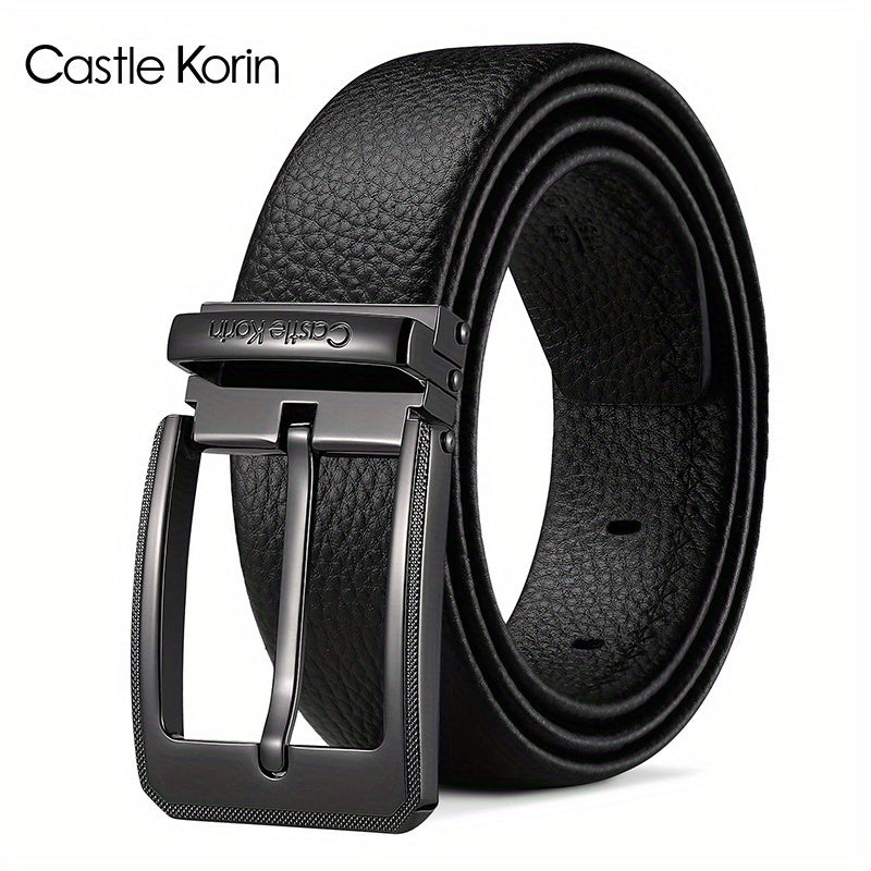 Men's Leather Belt Insert Buckle Casual Business Cowhide Belt