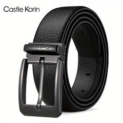 Men's Leather Belt Insert Buckle Casual Business Cowhide Belt
