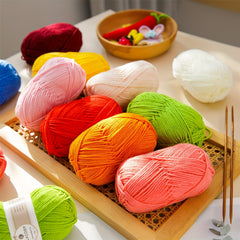 Soft Acrylic Yarn Assorted Colors 4 ply Crochet & Hand Knitting 140Yards 50g Ski