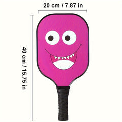 Smiling Face Pickleball Racket Carbon Fiber Set