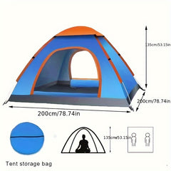 Portable Double Layer Tent Fully Automatic Hydr. Sun & Rain Prot. Camping Beach