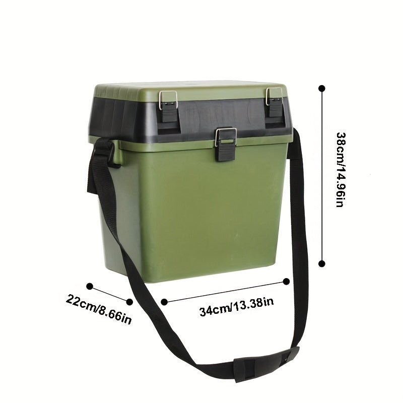 Large Capacity Fishing Tackle Box Multifunction Plastic Seat Box