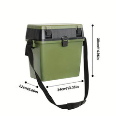 Large Capacity Fishing Tackle Box Multifunction Plastic Seat Box