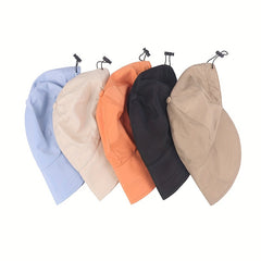 Foldable Bucket Hat Lightweight Casual Sun Hat Adjustable Cap