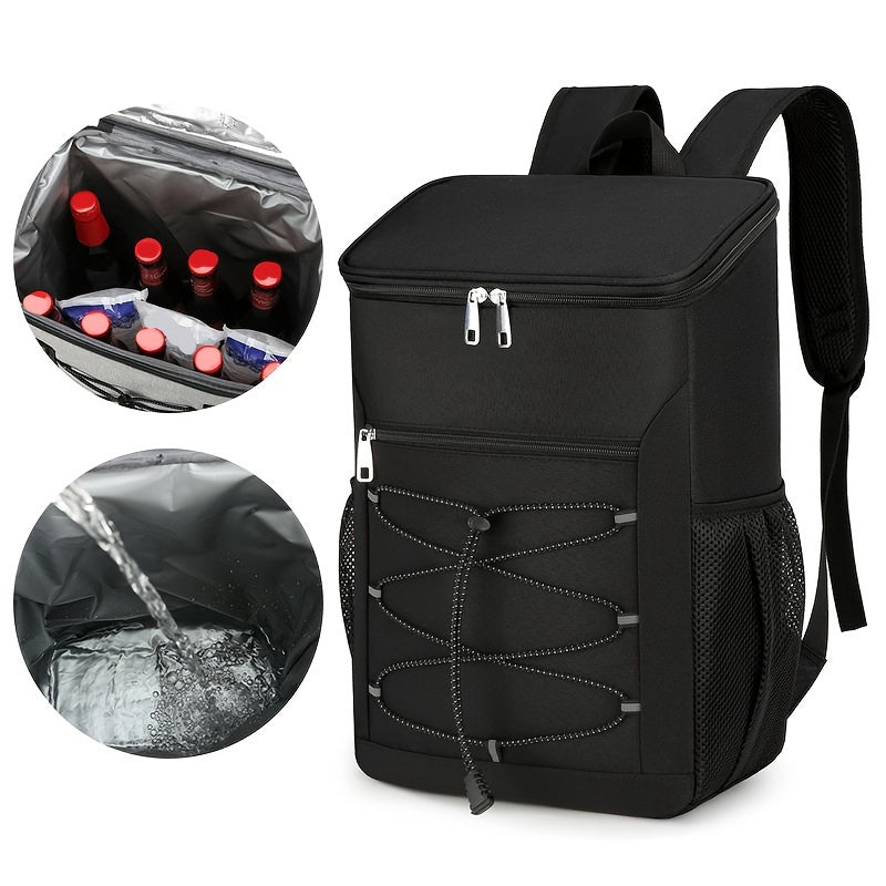 Large Capacity Waterproof Insulated Backpack Outdoor Picnic Bag