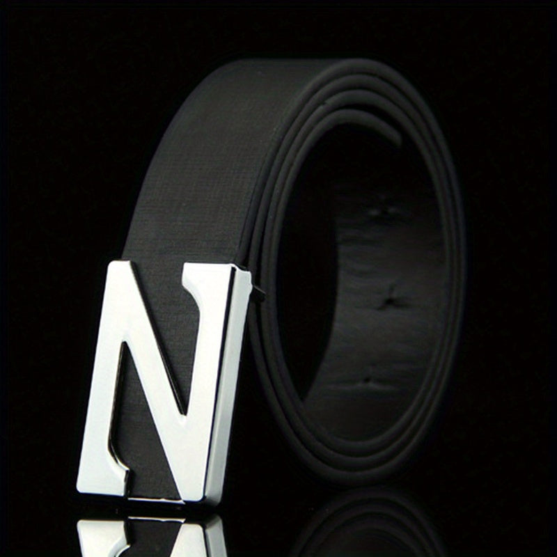Men's Leather Belt for Work Business Gift for Dad and Husband