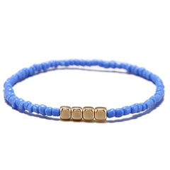 Boho Style Rice Beads Multicolor Bracelet