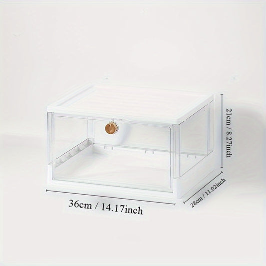 Plastic Shoe Rack Box Stackable Shoe Storage Box Entryway Hallway Bedroom