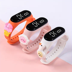 3pcs Doll Kids Bracelet LED Electronic Watch Animal Cartoon