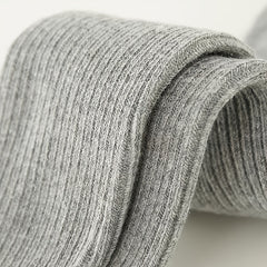 Girls Striped Knitted Cotton Leggings for Spring and Fall