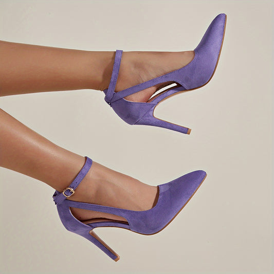 Women's Stiletto Heeled Sandals Ankle Strap High Heels
