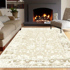 Oriental Distressed Non Shedding Area Rug Machine Washable Bohemian Retro Carpet