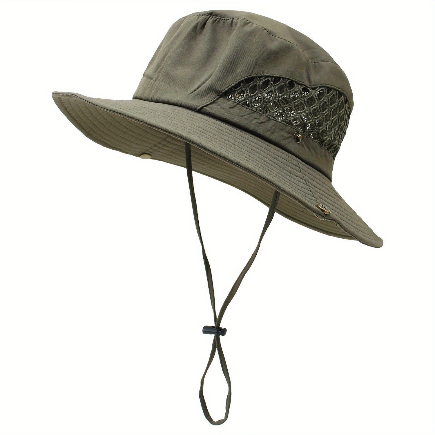 Outdoor Sunshade Bucket Hat Mesh Breathable Unisex Sun Hats Lightweight