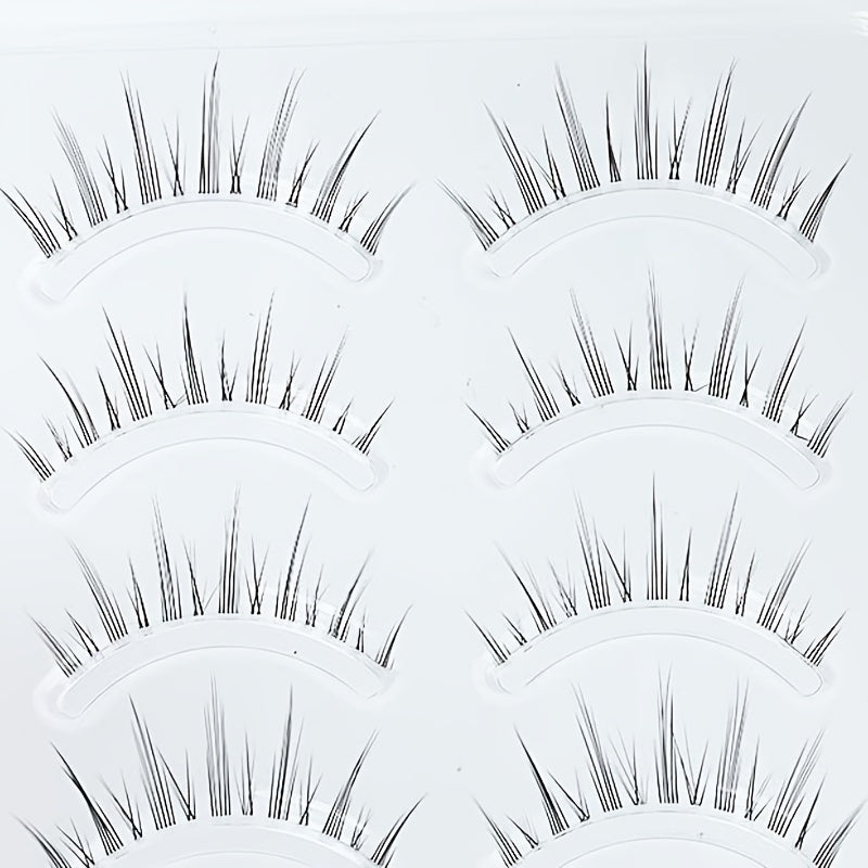 Natural Fluffy False Eyelashes Voluminous Wispy Lashes Extension Tool