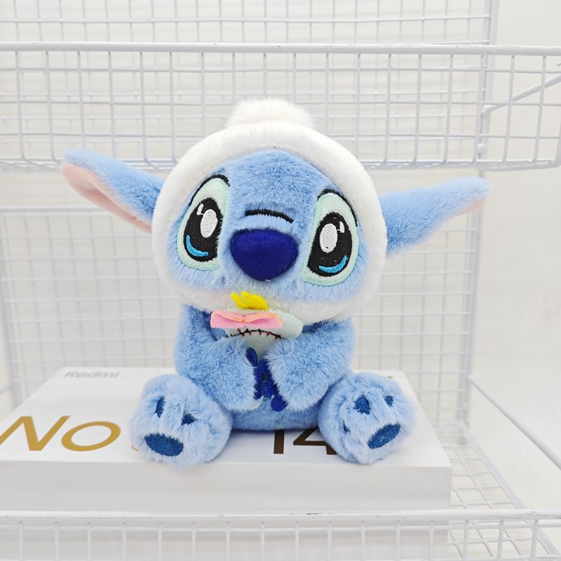Stitch Keychain Plush Doll with Hat Bag Charm