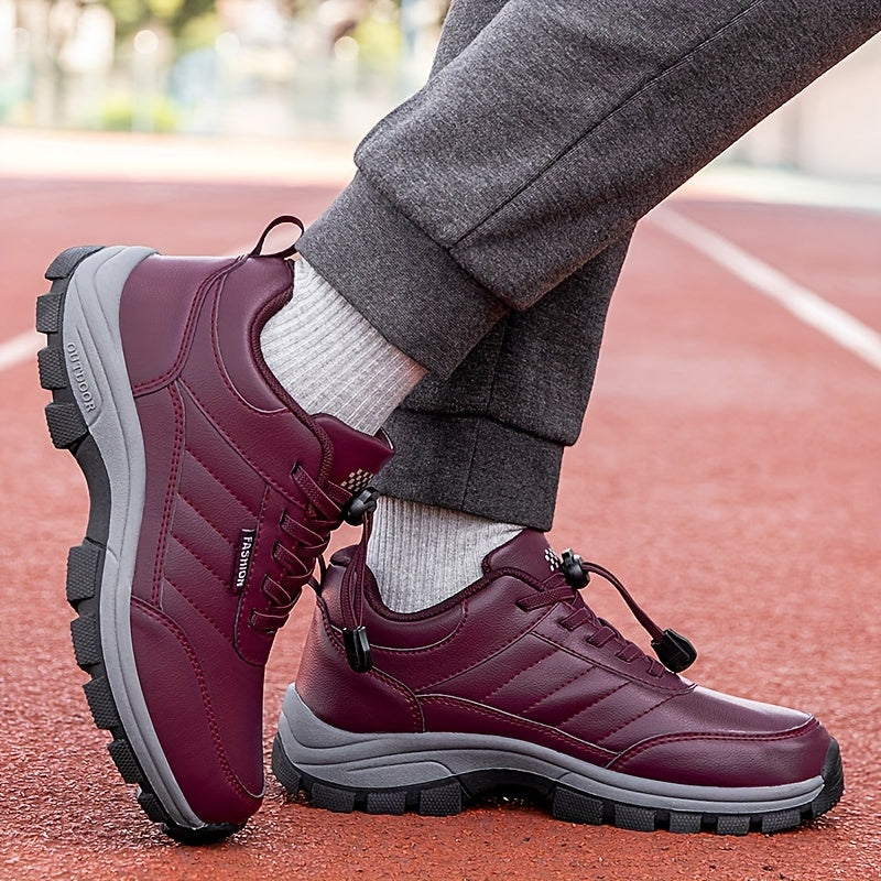 Women's Non Slip Winter Ankle Shoes Thickened Travel Comfortable