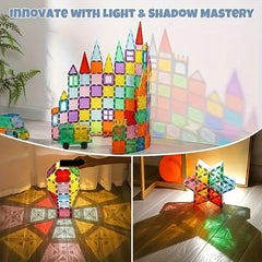 Magnetic Tile Building Blocks Transparent Magnetic Building Blocks