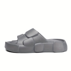 Men's Non Slip Platform Slides Comfortable Cloud Slides For Indoor Outdoor