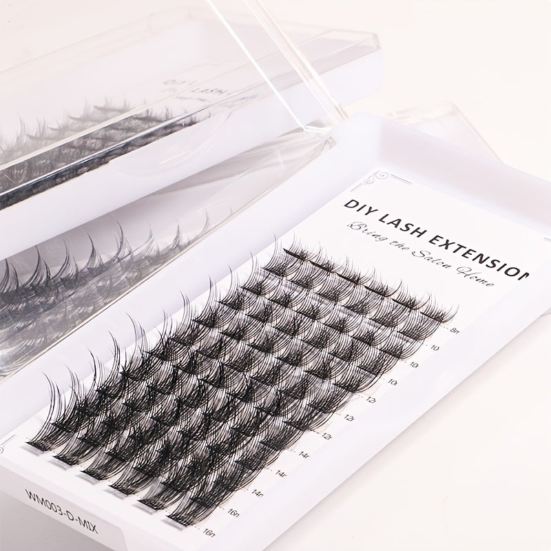 72pc Reusable Cluster Lashes 8-16mm DIY Lash Extensions