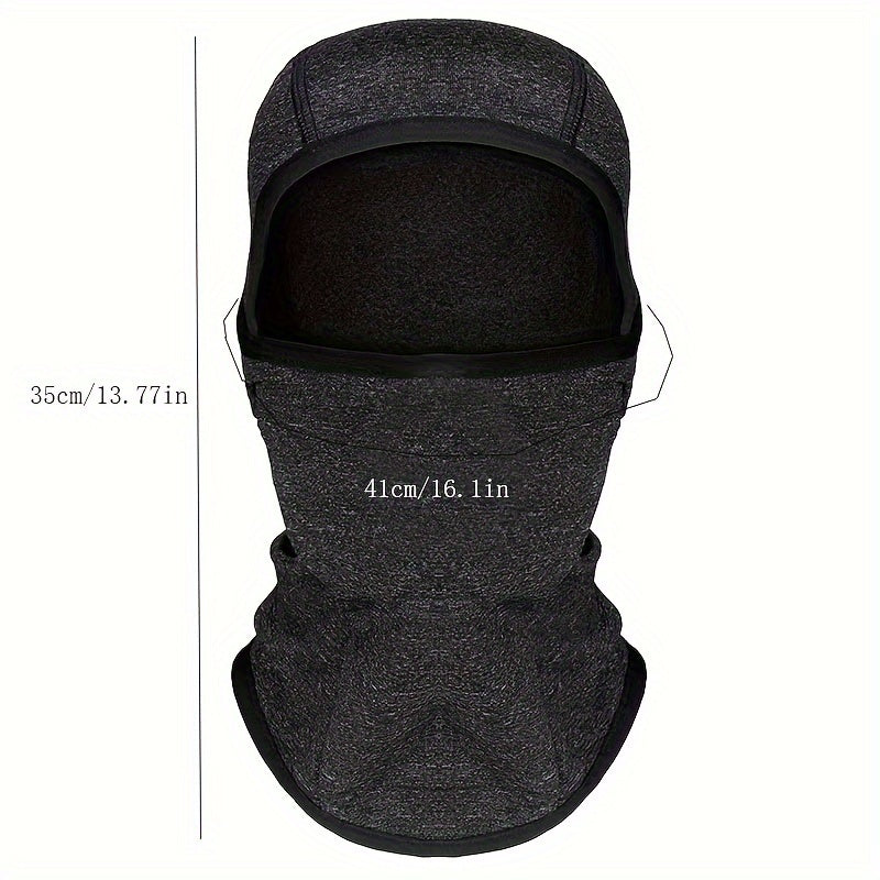 Winter Balaclava Fleece Hood Ski Mask Thermal Face Cover Hat Cap Scarf