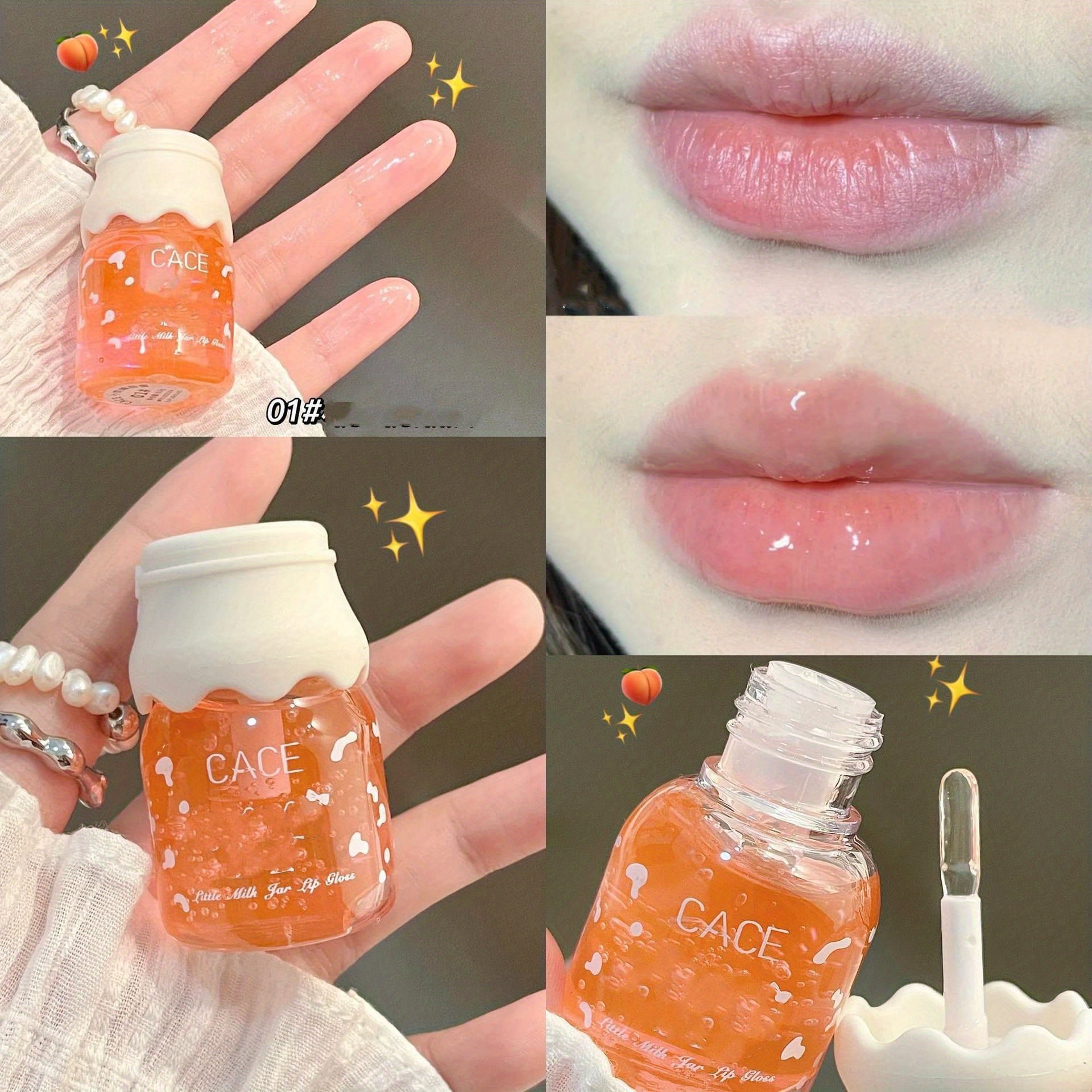 Milk Jar Lip Gloss Silky Moisturizing Hydrating Juice Lipstick