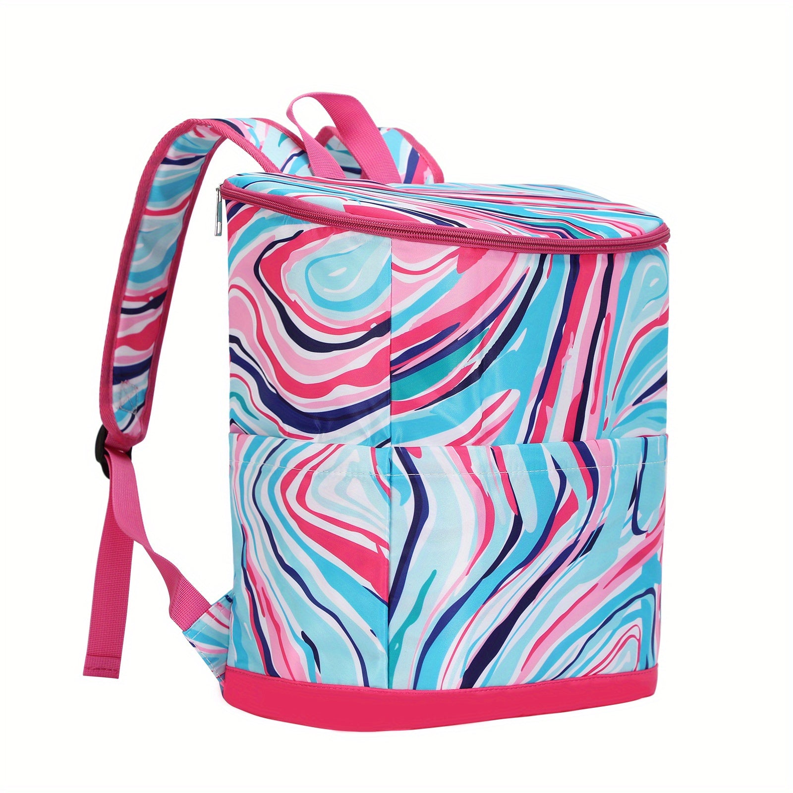 Women's Cooler Insulated Backpack Leakproof Lightweight Nylon Large Lunch Bag