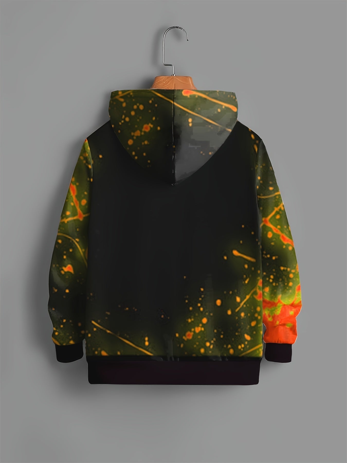 Cartoon Face 3D Print Kid's Hoodie Unisex Pullover